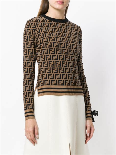 fendi brown jumper|More.